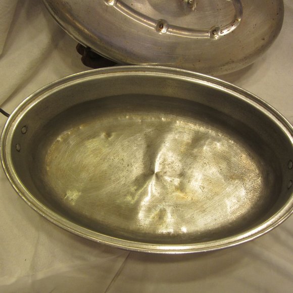 VTG ACUCO OVAL ROASTER PAN, ALUMINM WITH LID - Picture 2 of 8
